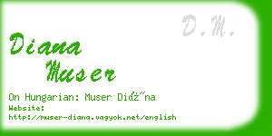 diana muser business card